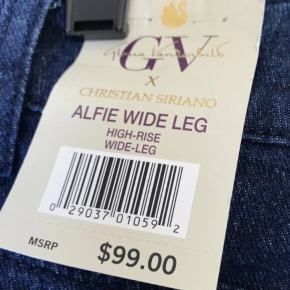 Gloria Vanderbilt Denim High Rise Alfie Wide Leg Jeans Size 6 - Picture 5 of 13